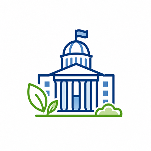 Eco-friendly government buildings icon for Sustainable Performance Solutions